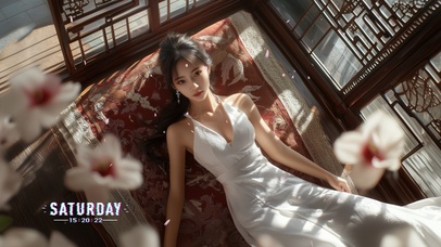 美女眼眸深邃如夜空