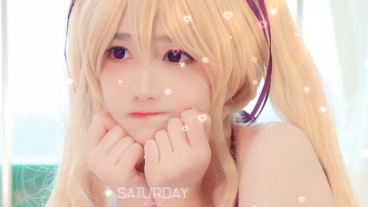 可爱的嘟嘴美女