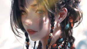 彝族风情少女