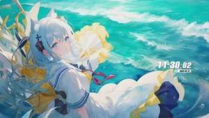 海边治愈女孩