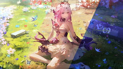 遐蝶花丛-随时间变化