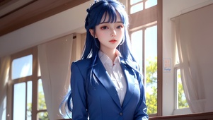 西装女孩