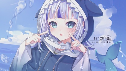 可爱鲨鱼服猫羽雫