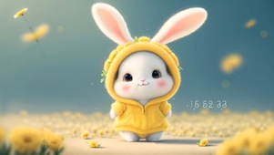 秋天毛衣小兔