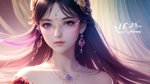 古风眼镜美女