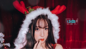 圣诞节性感美女