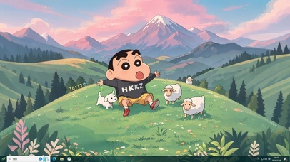 亲近自然小新主题