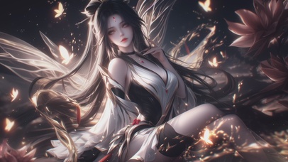 唯美古风荷花美女