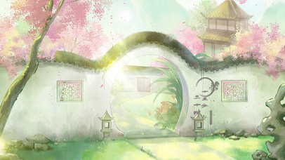 古风樱花小院子