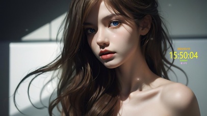 黑暗房间里的美少女