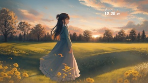 观望夕阳