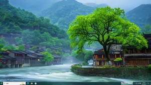 江边的古镇
