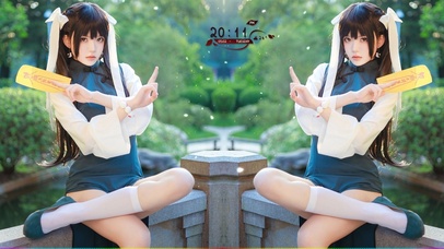 4K性感旗袍长腿美女