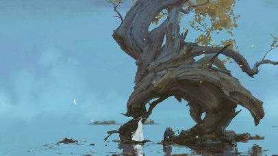 古风空灵之境（鱼屏）