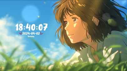 夏日 微风 唯美 少女