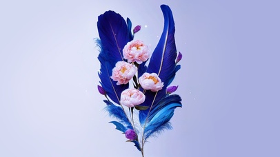 ai创作艺术 克莱因花