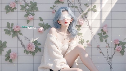 文艺长腿玫瑰女神