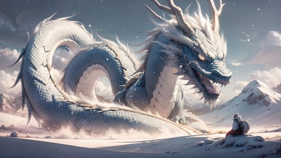 炫酷雪山巨龙