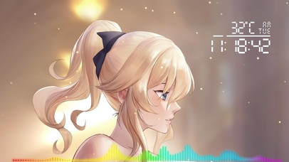 唯美阳光金发美少女