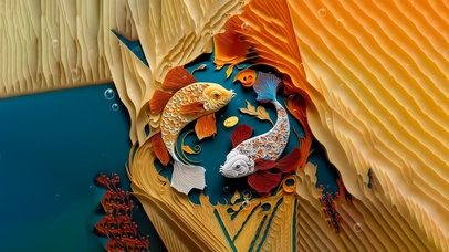 好运锦鲤 4K 锦鲤送财