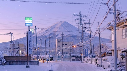 富士山下夜景互动壁纸图片 动态桌面壁纸图片 动态壁纸下载 元气壁纸