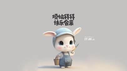 快乐兔子 治愈文字