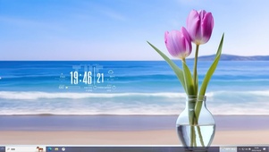 海滩玻璃瓶花束