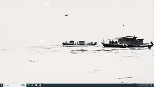 水墨行舟  主题