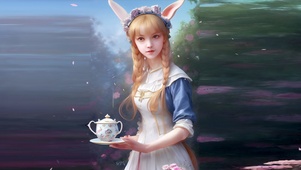 美丽女仆