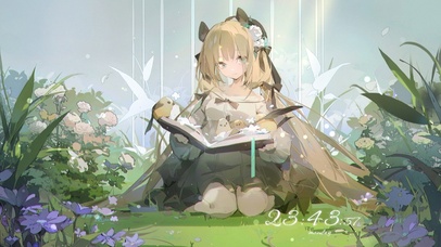 唯美治愈护眼美少女