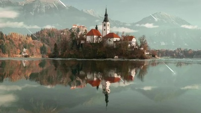 倒影城堡  壁纸