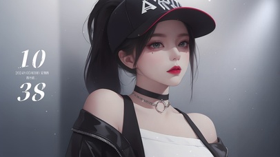 时尚棒球帽美女