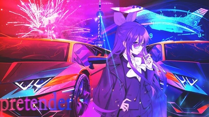 赛博朋克女孩 超跑