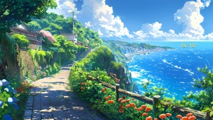 盛夏花与海 治愈
