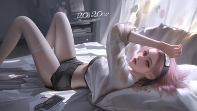 居家少女春野樱