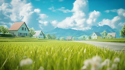 宁静乡村的美好时光