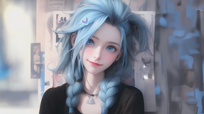 4K唯美可爱卡通美少女