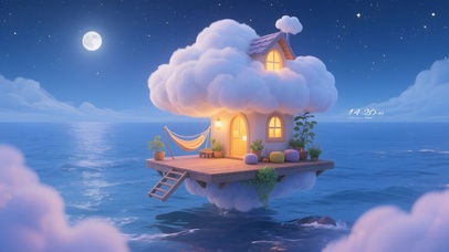 惬意的海面小屋