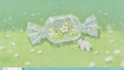 小清新鲜花小熊