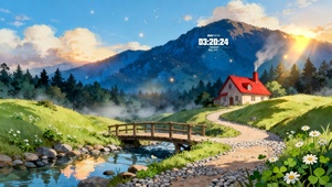 山下木桥流水人家