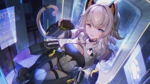 4k可爱二次元猫耳女孩