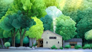 4K 森屿叠翠 烟火人家