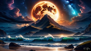 4K海上升明月-望月星河