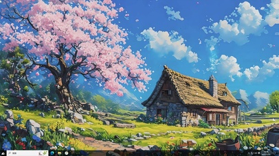 动漫童话AI小屋-桌面主题