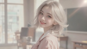 粉粉女同学