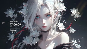 古风繁花美女