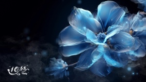 【首发】水晶蓝莲花