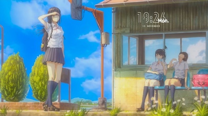 炎炎夏日 放学的少女