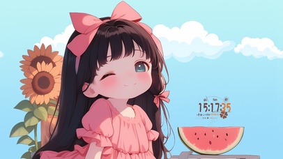 元气向日葵女孩	