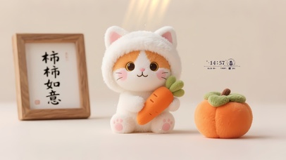 可爱毛茸茸猫咪